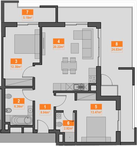 3a apartment plan