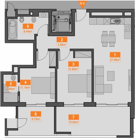 8c apartment plan