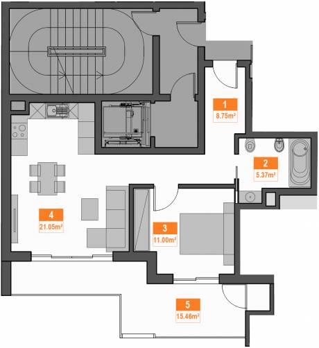 3d apartment plan